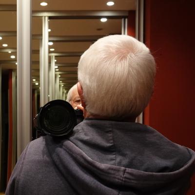 Portrait rétro viseur